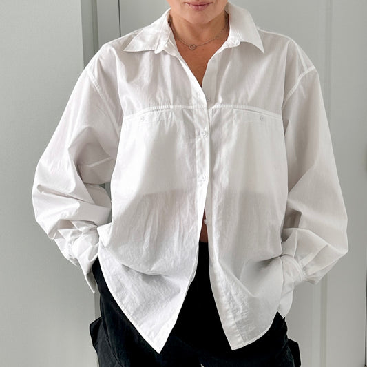 White oversize shirt